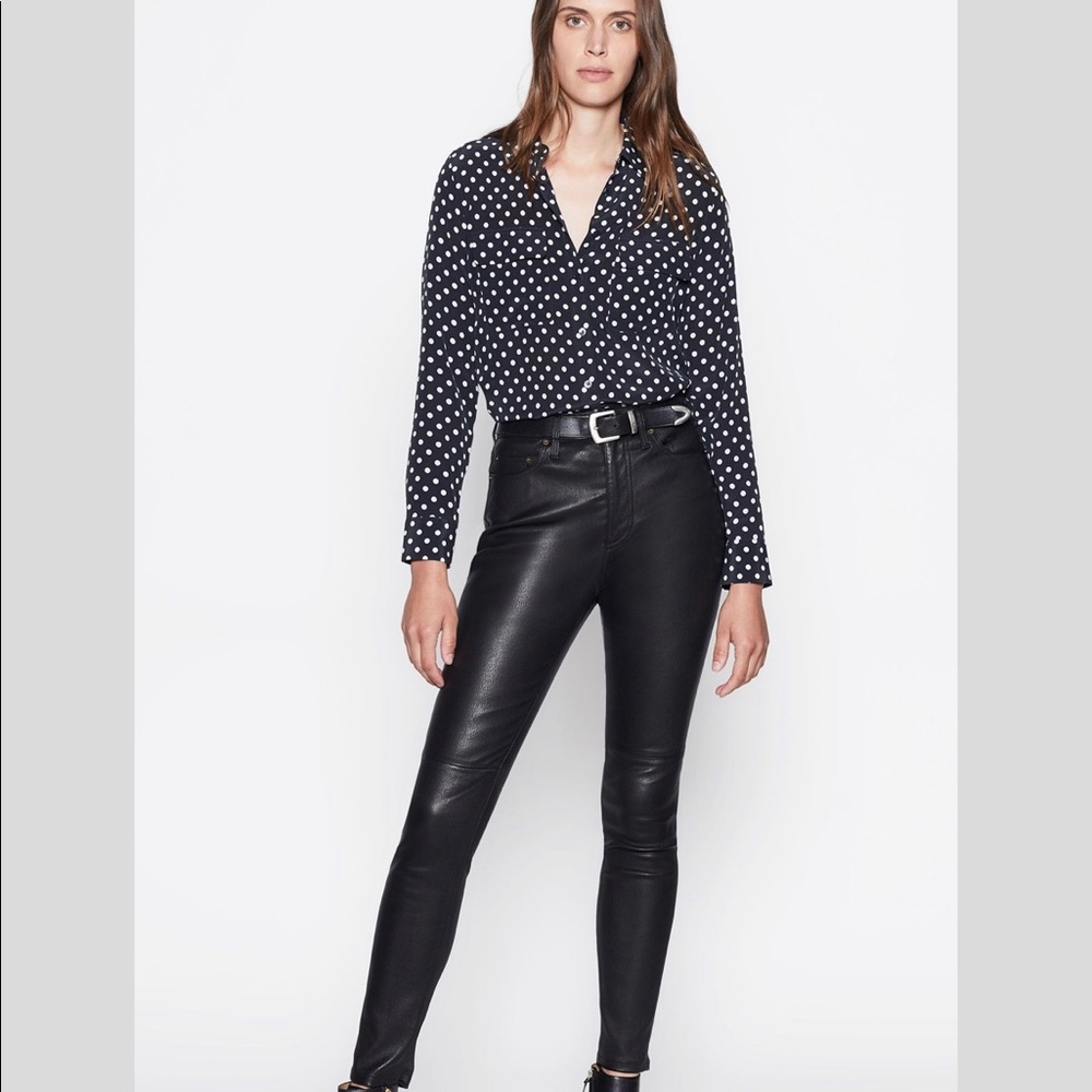 🖤💙BNWT in package EQUIPMENT SILK BLOUSE POLKA DOT XS